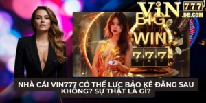 Nhà cái VIN777 có thế lực bảo kê đằng sau không